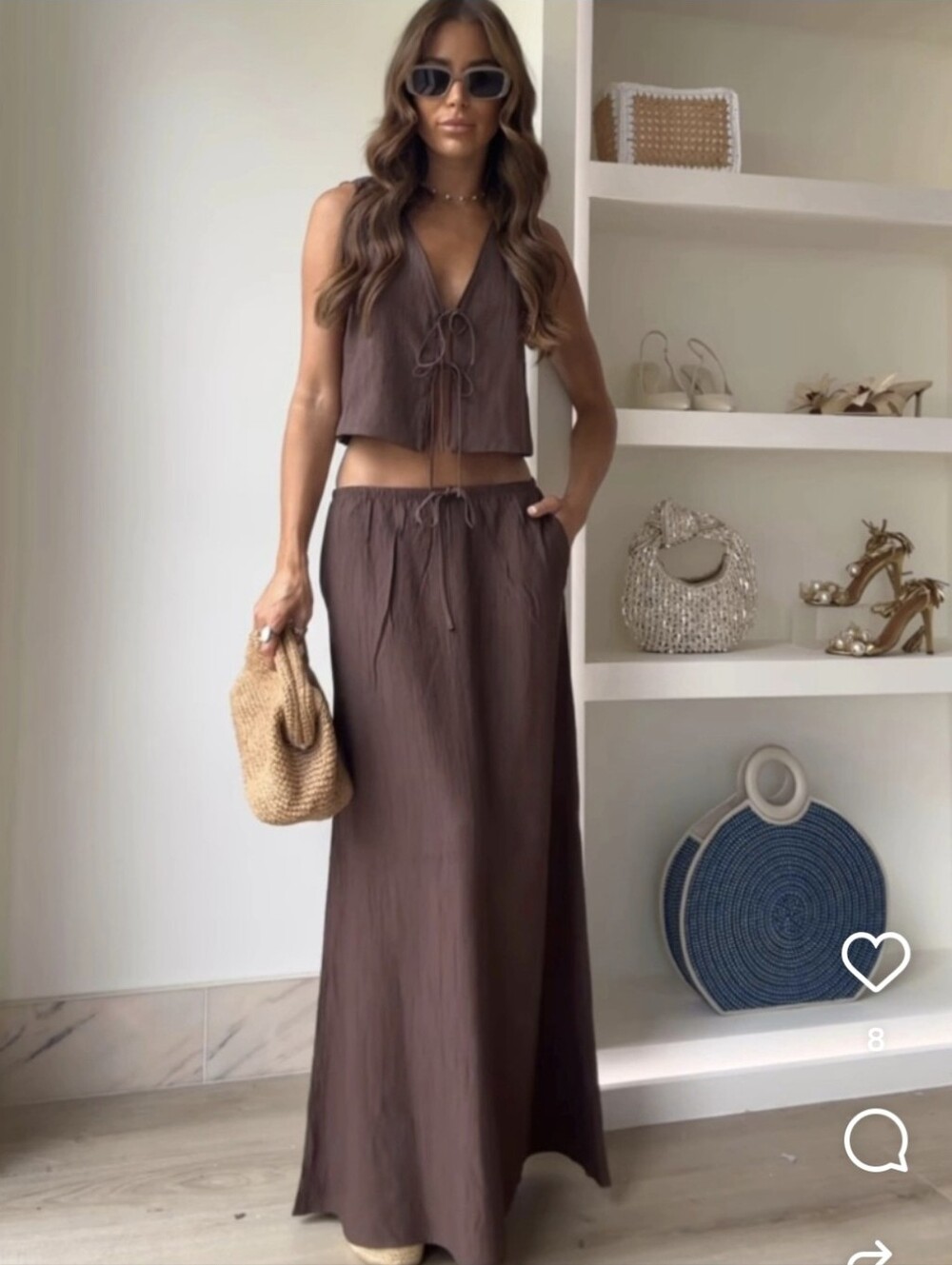 ZARA Set 2 pc Matching Vest & Skirt Size S/M